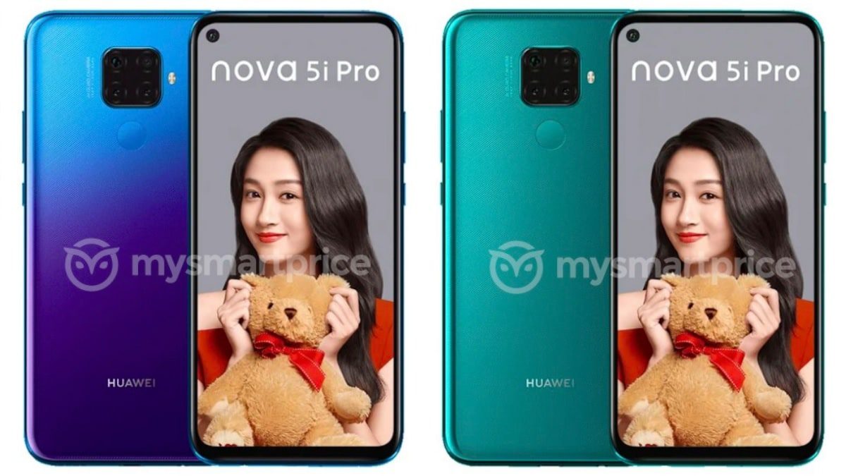 Huawei Nova 5i Pro Appears in Leaked Official Renders and Hands-On Video, Quad Rear Cameras Detailed