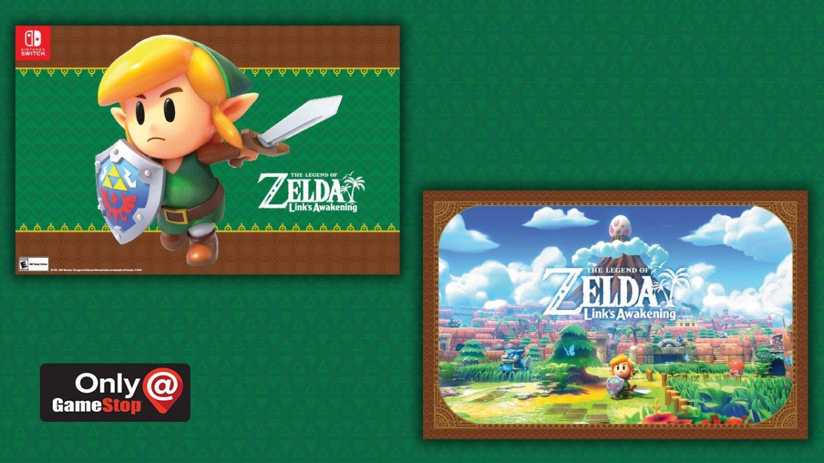 Die Legende von Zelda: Link's Awakening wird bei GameStop mit einem doppelseitigen Poster geliefert