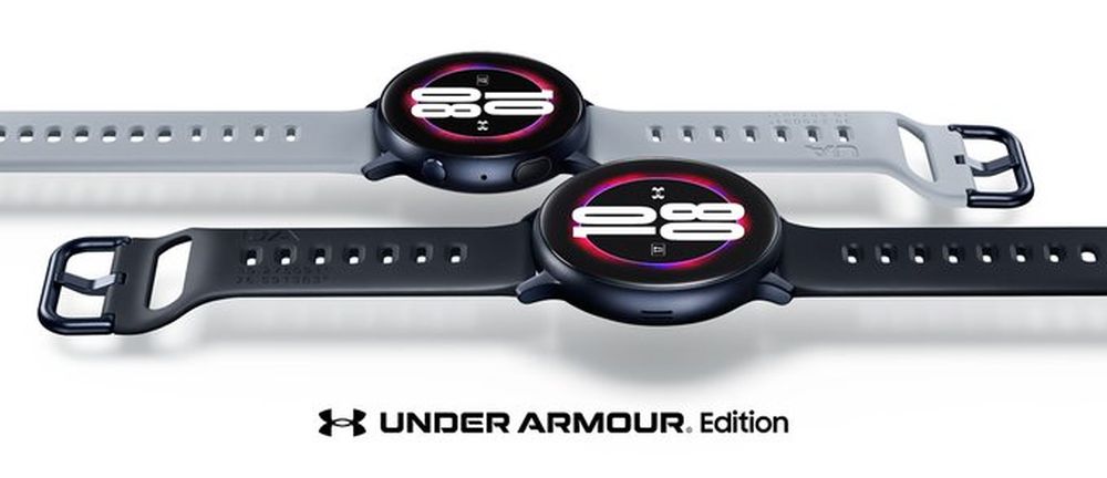 Galaxy Die Watch Active 2 Under Armour-Edition wird im durchgesickerten Rendering angezeigt