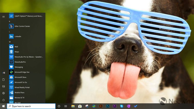 Windows 10 Build 18362.266 lässt Chromium Edge Spartan Edge im Startmenü ersetzen
