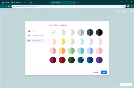 Ändern Sie die Google Chrome-Farben