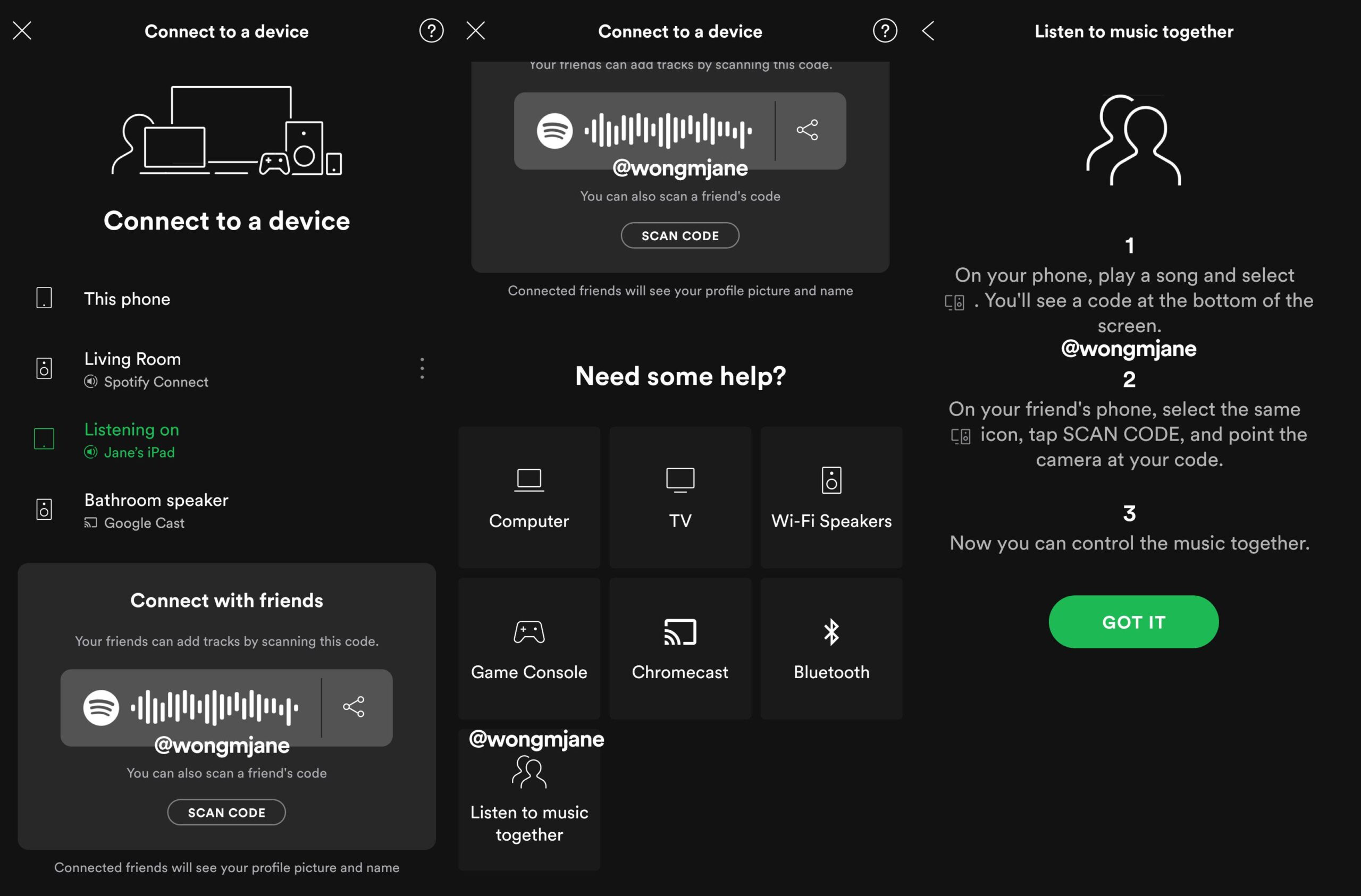Spotify testet die Funktion "Mit Freunden verbinden" oder "Gruppensitzung"