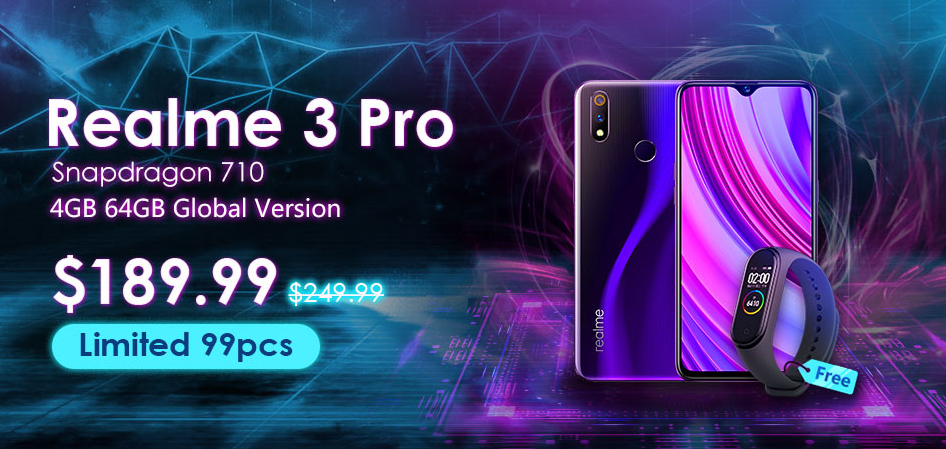 Realme 3 Pro gestartet (Kaufen und erhalten Sie Mi Band 4 kostenlos)