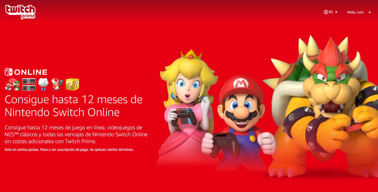 Receba 12 meses grátis de Nintendo Switch Online com Amazon Prime 1