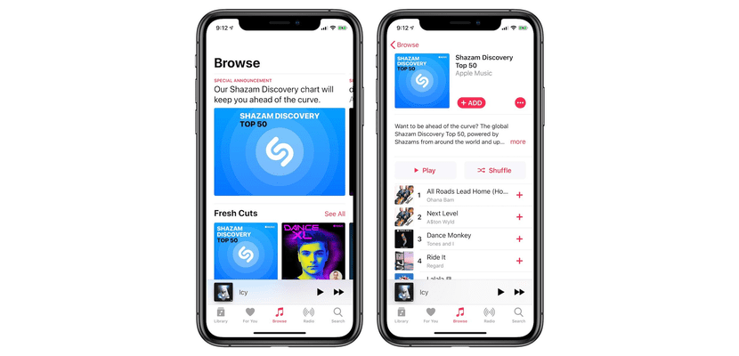 Apple Music veröffentlicht die neue Shazam Discovery-Wiedergabeliste, die jede Woche am häufigsten gehört wird