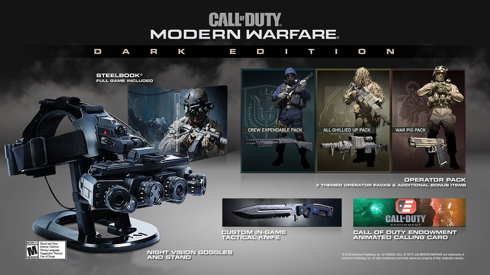 Call of Duty: Modern Warfare Dark Edition mit funktionaler Nachtsichtbrille
