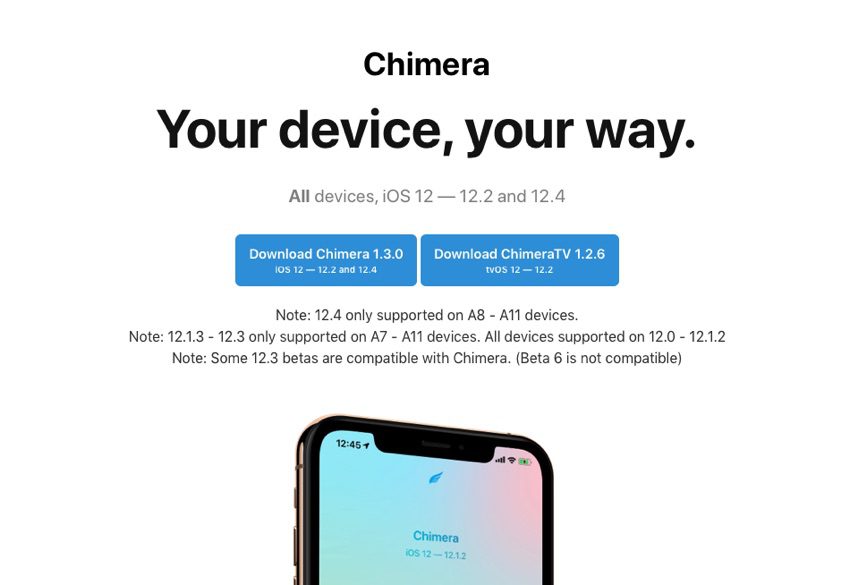 Chimera Tool unterstützt jetzt iOS 12.4 Jailbreak [Tutorial]
