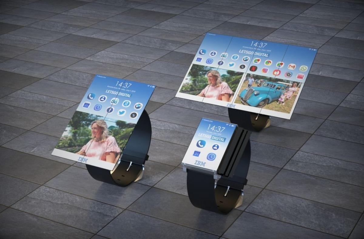 IBM überrascht uns mit der Patentierung einer Smartwatch mit acht Klappbildschirmen, die zum Tablet wird