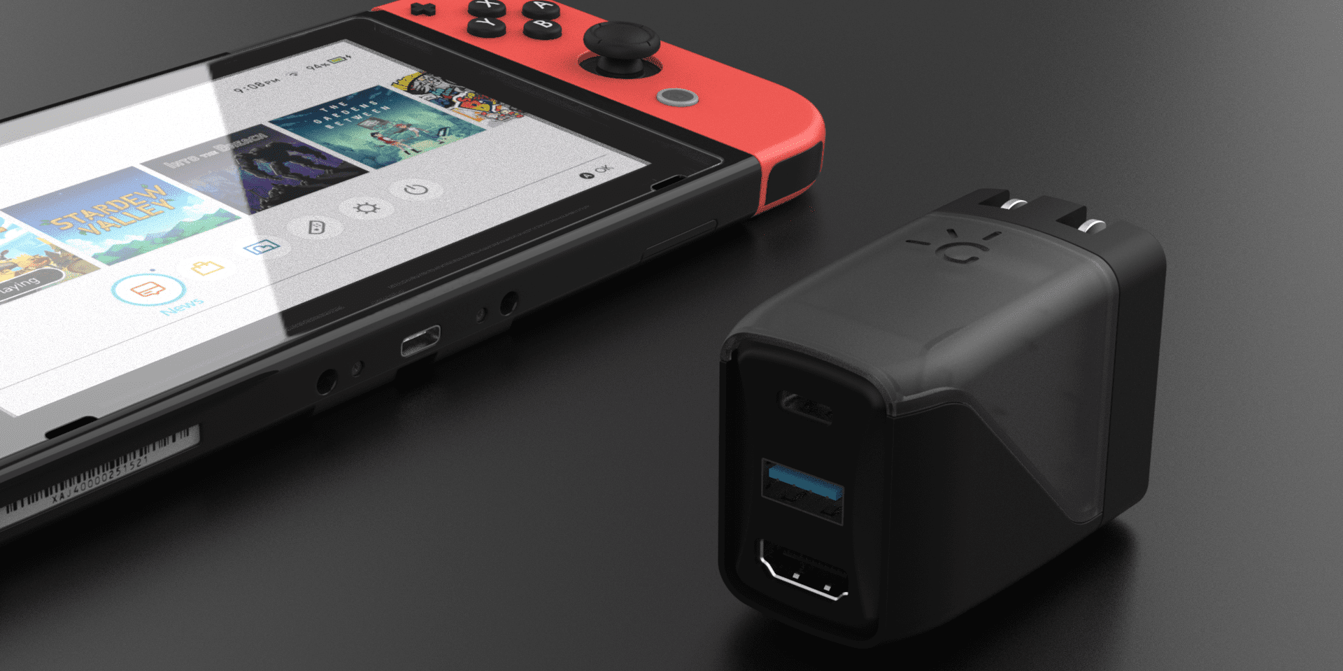 Neu Nintendo Switch Dock ist klein genug, um in Ihre Tasche zu passen