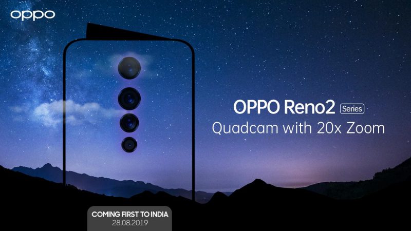 Oppo: Reno 2-Serie kommt mit Quad-Kamera und 20x Zoom