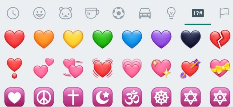 Emojis bedeutung drei herzen