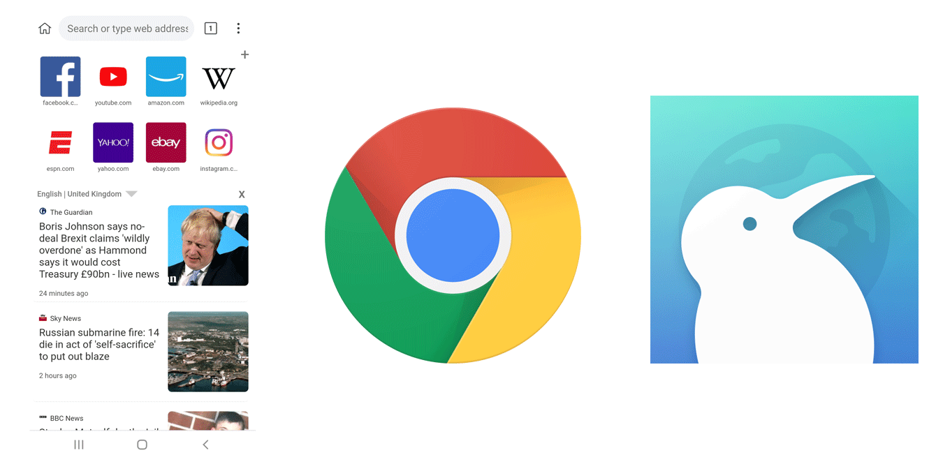 Chrome Erweiterungen Android