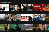 Ein Gurt, der die besten Gangsterfilme auf Netflix in der Netflix-Web-App zeigt.