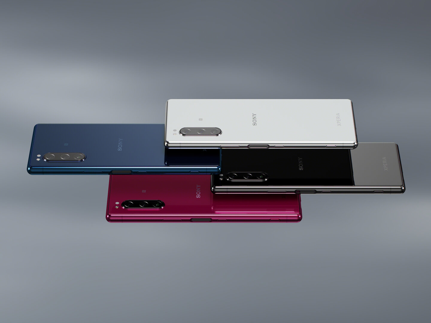 Das Sony Xperia 5 ist in den Farben Schwarz, Grau, Blau und Rot erhältlich