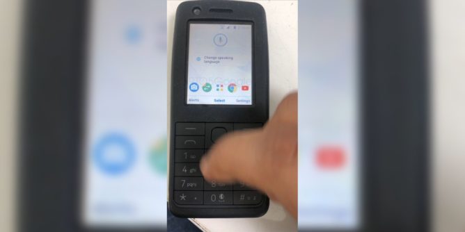 Das Video zeigt das Nokia Feature Phone mit Android 8.1