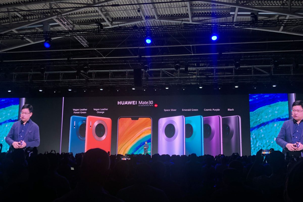 Huawei Mate 30 Smartphone ohne Google Apps und seltsame Bullauge Kamera gestartet