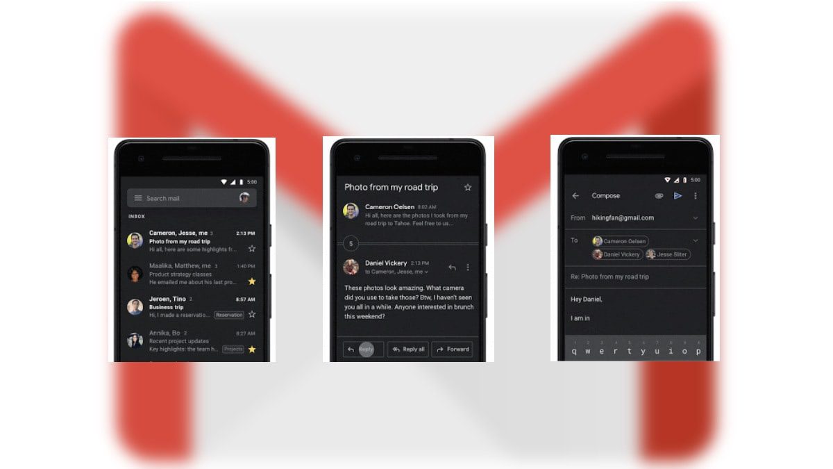 Gmail Dark Theme Now Rolling Out on Android and iOS