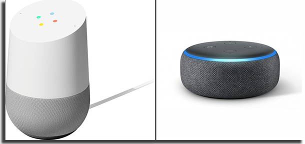 Alexa vs página inicial do Google