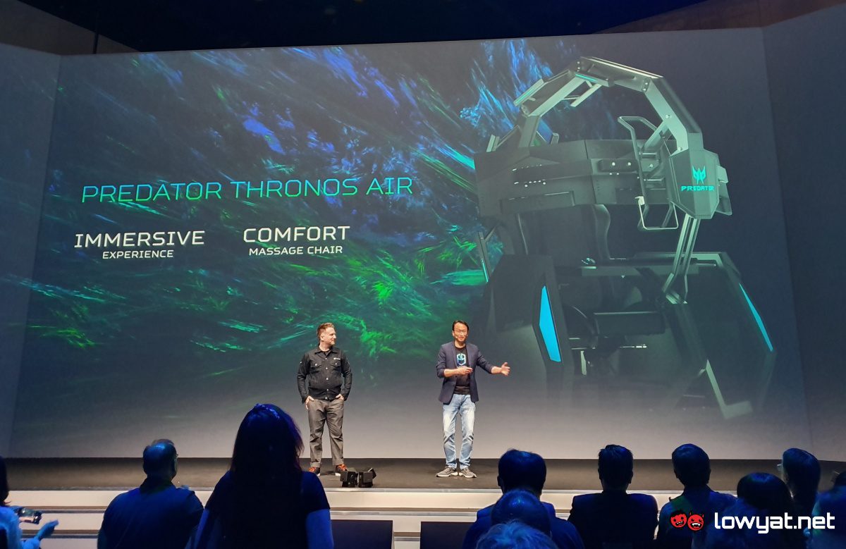 Acer geht mit Predator Thronos Air Gaming Massagesessel erneut auf die Plätze
