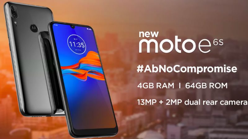 Die offizielle Markteinführung des Moto E6S India zeigt, dass das Telefon 4 GB RAM und zwei Rückfahrkameras enthält
