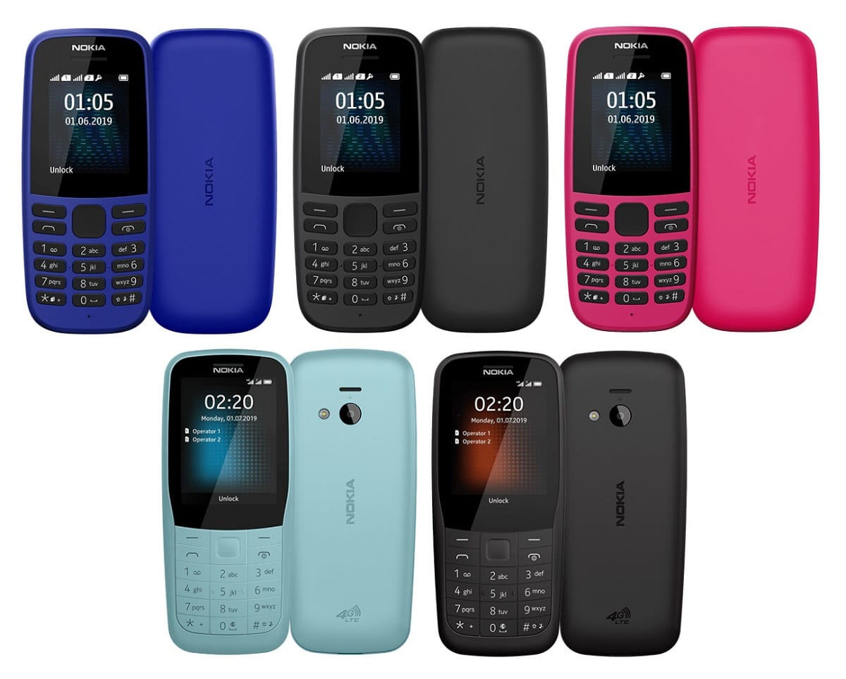 Nokia 105 y Nokia 220