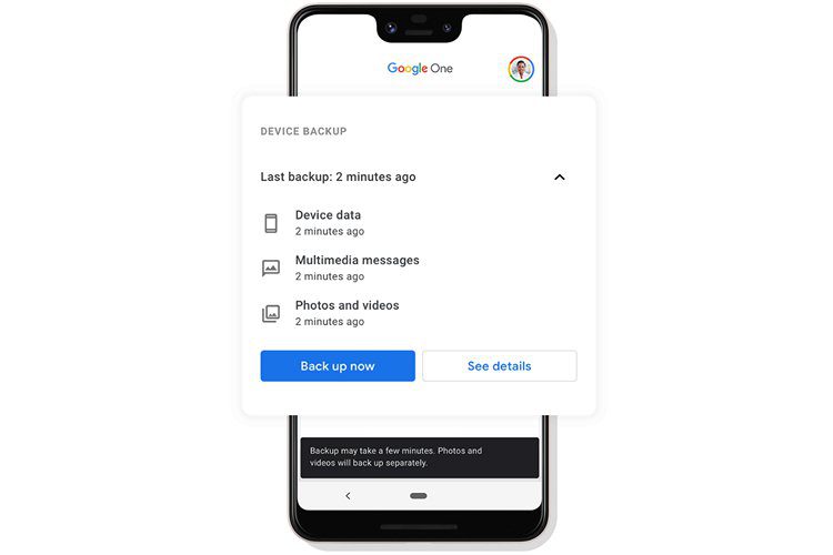 Google One verfügt jetzt über automatische Telefonsicherungen für Android