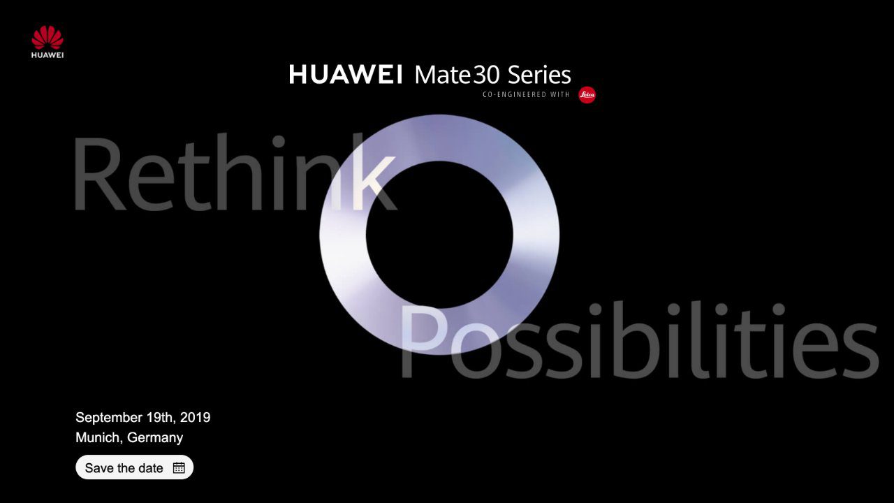 Huawei startet am 19. September das neue Flaggschiff Mate 30