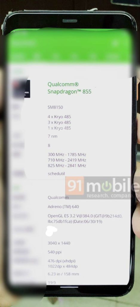 Neue Funktionen des gefilterten Google Pixel 4 XL: Bildschirm, Prozessor ...