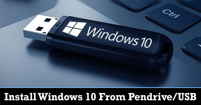 Wie installiert man Windows 10 Von Pendrive oder USB