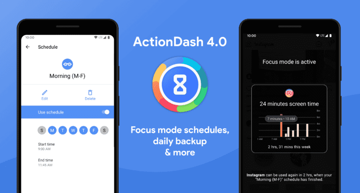 ActionDash aktualisiert auf v4.0 mit einem Fokusmodus-Zeitplan, zusätzlicher Integration von ...