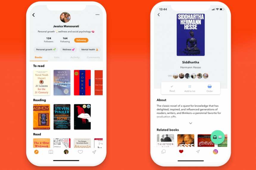 Bookself, eine Anwendung, mit der Sie Ihre Lieblingslesung teilen können