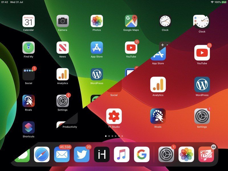 Como redimensionar o ícone da tela principal no iPadOS 1