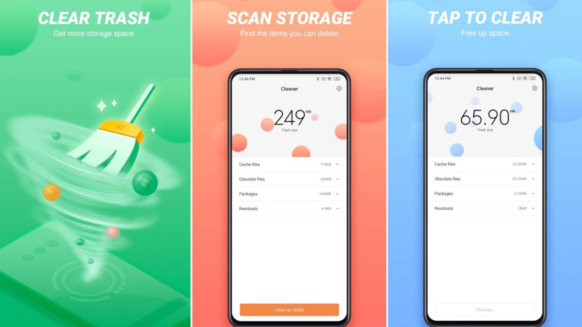 Starten Sie Xiaomi Cleaner Lite im Play Store, um Speicherplatz auf Ihrem Gerät freizugeben