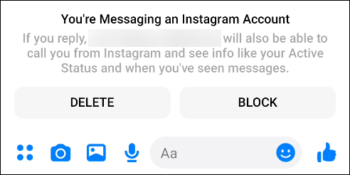 So senden Sie eine Nachricht Facebook Freund von Instagram.