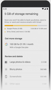 Das neue Google Fotos-Speicherverwaltungstool wird bereits eingeführt 3