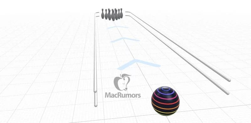 Apple Entwicklung eines AR Crosswalk Bowling-Spiels, Testen eines AR/VR-Headsets mit HTC Vive Controller 322