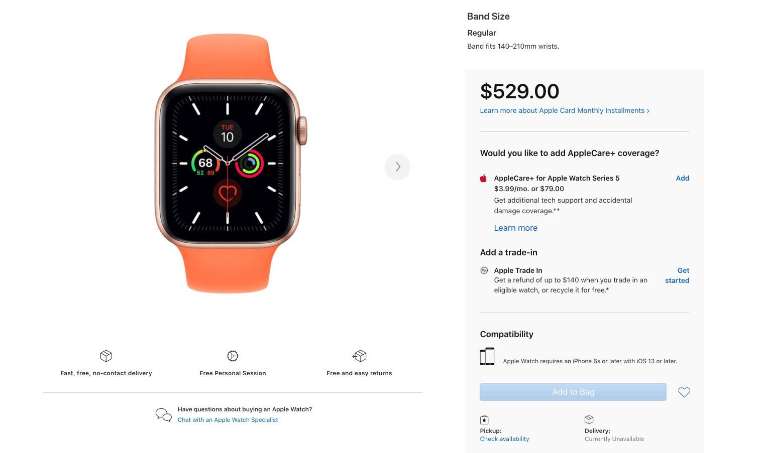 Apple Watch Serie 5 LTE-Modelle nicht auf Lager auf Apple's Online Store Hinweis auf September Refresh 392