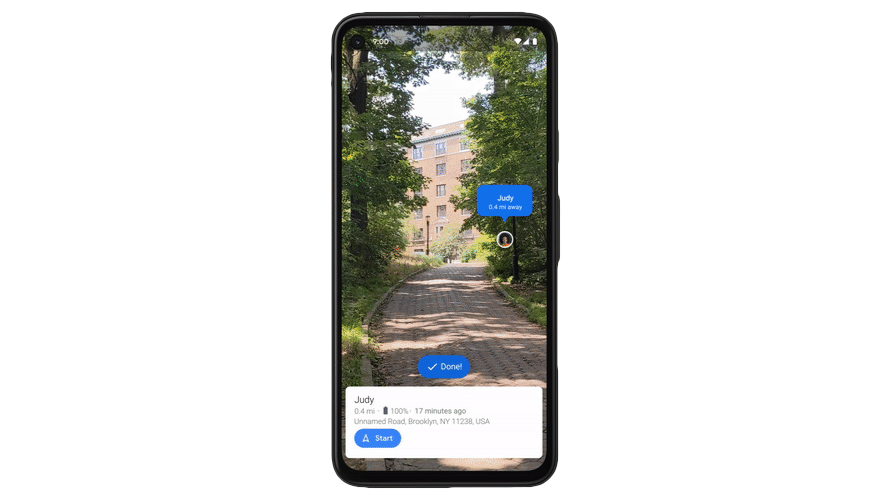 Google Pixel-Besitzer erhalten eine futuristische AR-Standortfreigabe in Maps 1