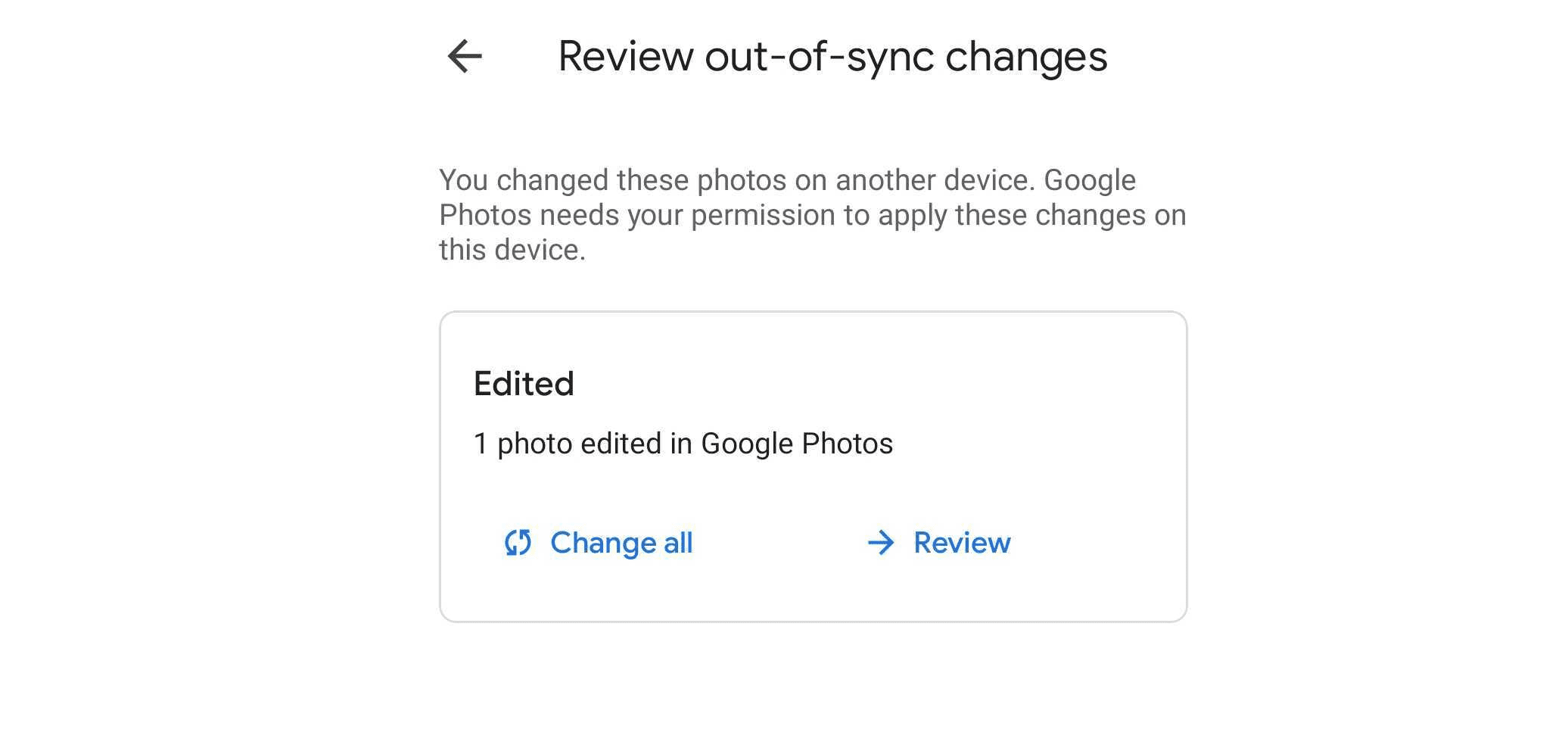 Google behebt endlich diese "nicht synchronen" Eingabeaufforderungen in Fotos auf Android 12 336