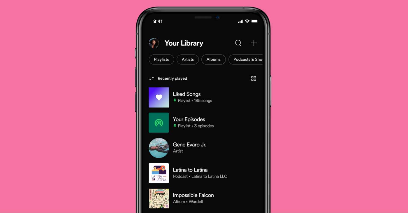 Spotify führt endlich diese schicke neue Benutzeroberfläche der Bibliothek ein 310