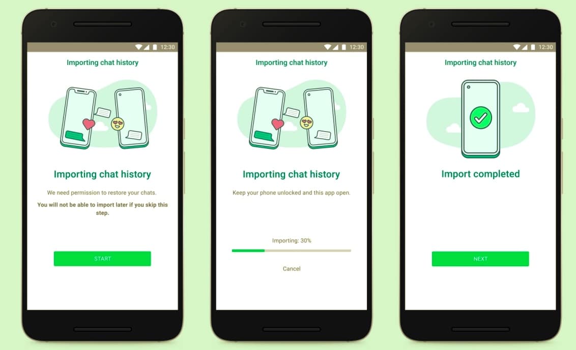 WhatsApp führt endlich den Chat-Übertragungsverlauf zwischen iPhone und Android ein 348