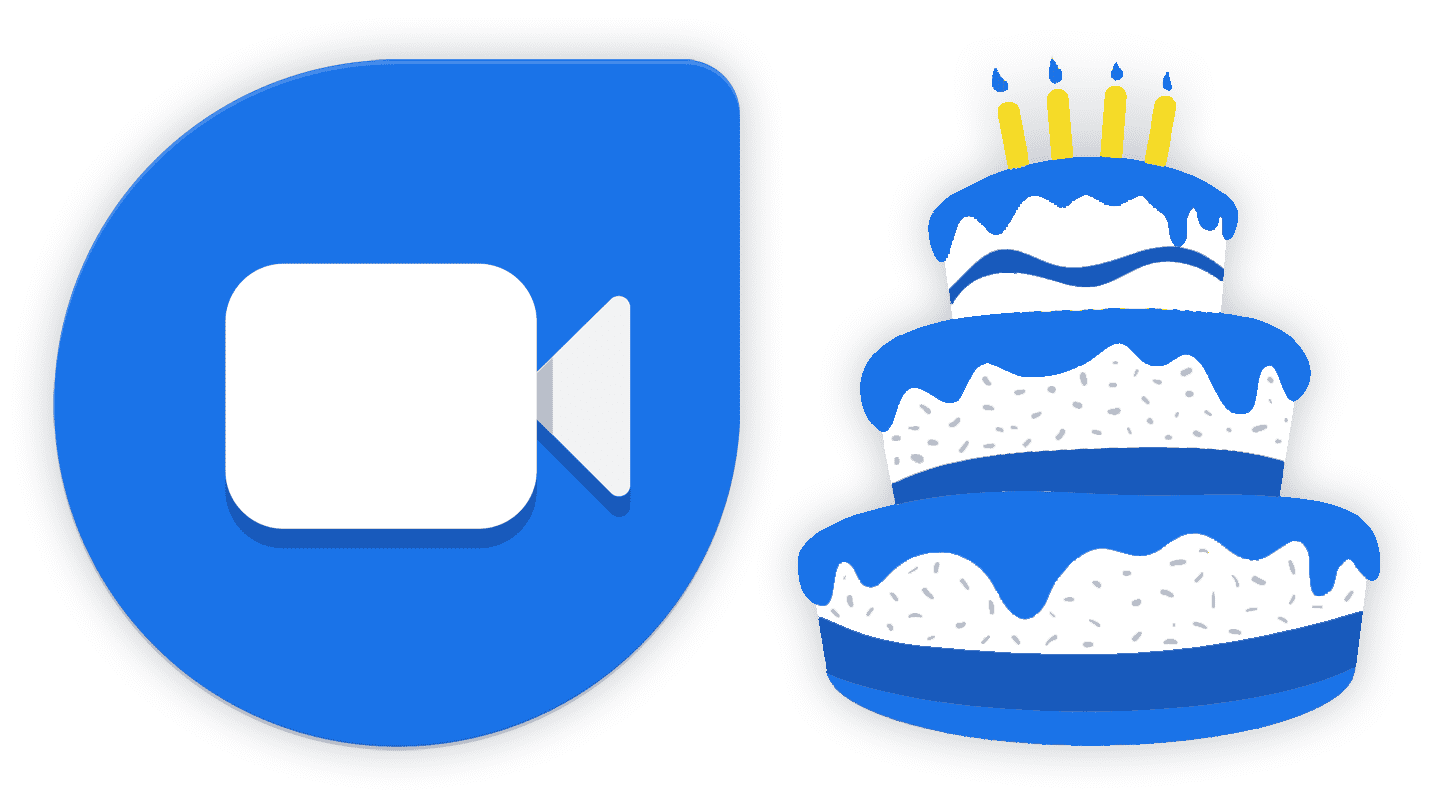 Alles Gute zum 4. Geburtstag, Google Duo! Mögen Sie leben, um den 5. zu sehen 😒 290