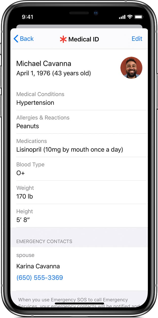 iOS 13.5 teilt Ihre medizinische ID während eines Notrufs 326