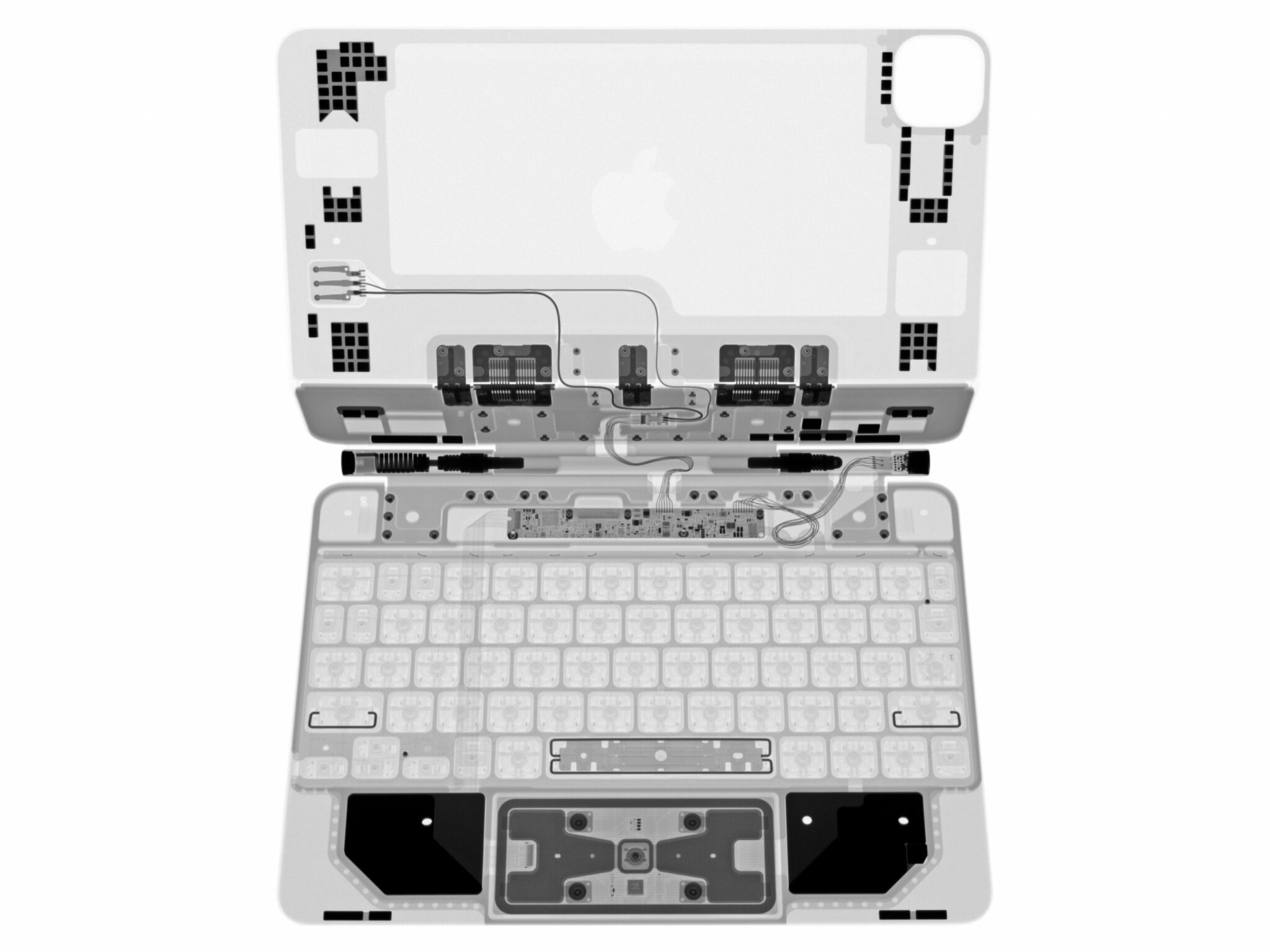 iPad Pro Magic Keyboard X-Ray enthüllt komplizierte Details, neu gestaltetes Trackpad 68