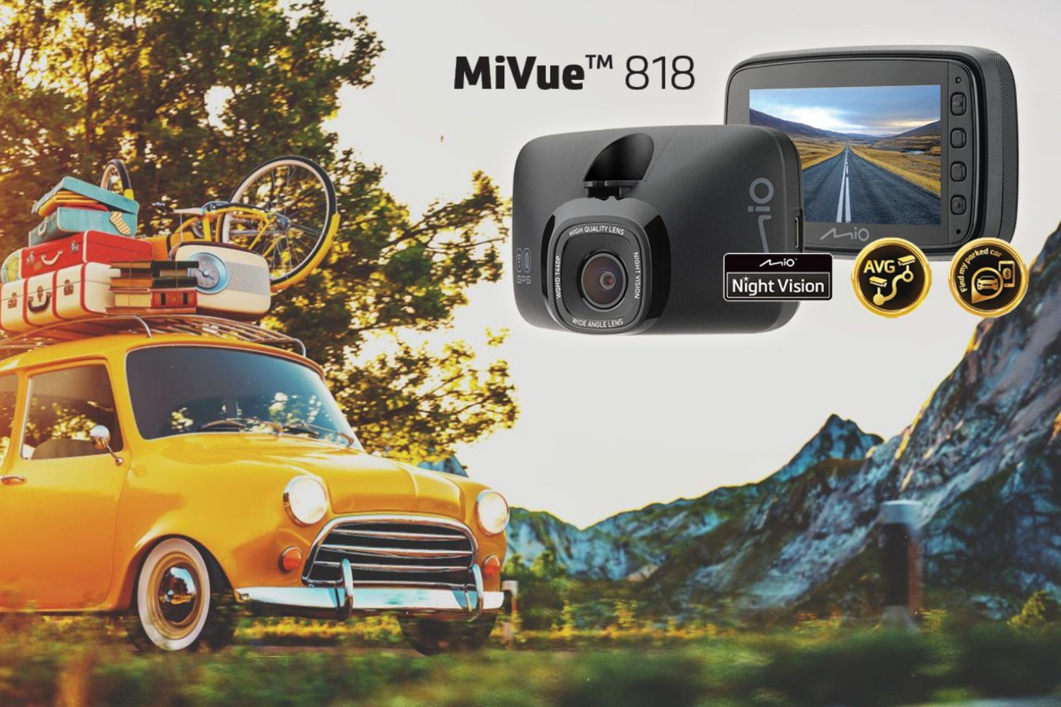 Mit dem Mio MiVue 818 Videorekorder müssen Sie nie wieder auf einem Parkplatz nach einem Auto suchen 124