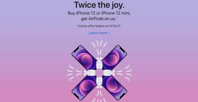 Apple's Online Store bietet kostenlose AirPods mit dem iPhone 12 in Indien an 23