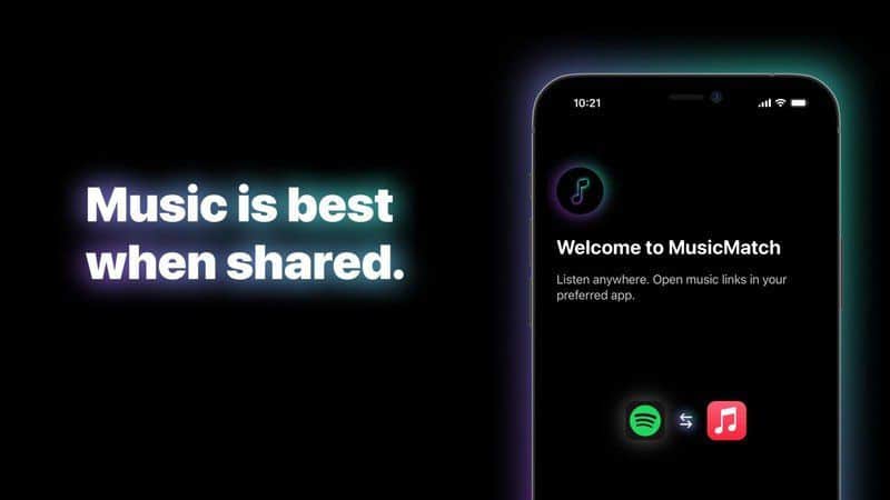 MusicMatch hilft beim Öffnen von Spotify-Links in Apple Musik und umgekehrt auf deinem iPhone 9
