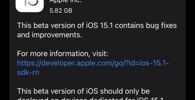 iOS 15.1 und iPadOS 15.1 Beta 1 Download jetzt verfügbar 85