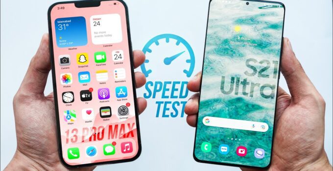 iPhone 13 Pro Max gegen Samsung Galaxy S21 Ultra-Speed-Test und Multitasking-Vergleich 64