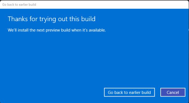 Downgraden Windows 11 zu Windows 10